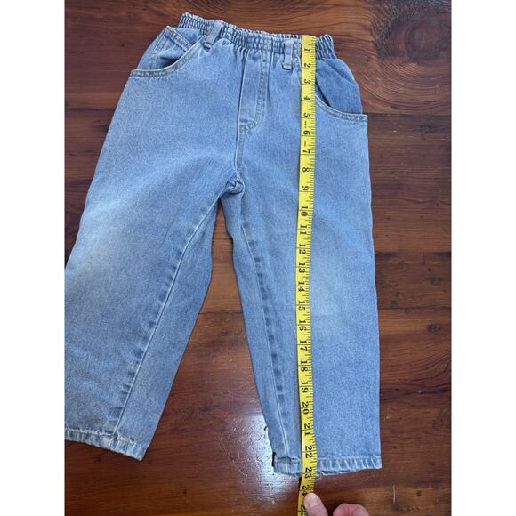 Vintage Pooch & Bobo Toddler Jeans 90s Pull On Elastic Waist 4T Unisex USA Made - Picture 9 of 9